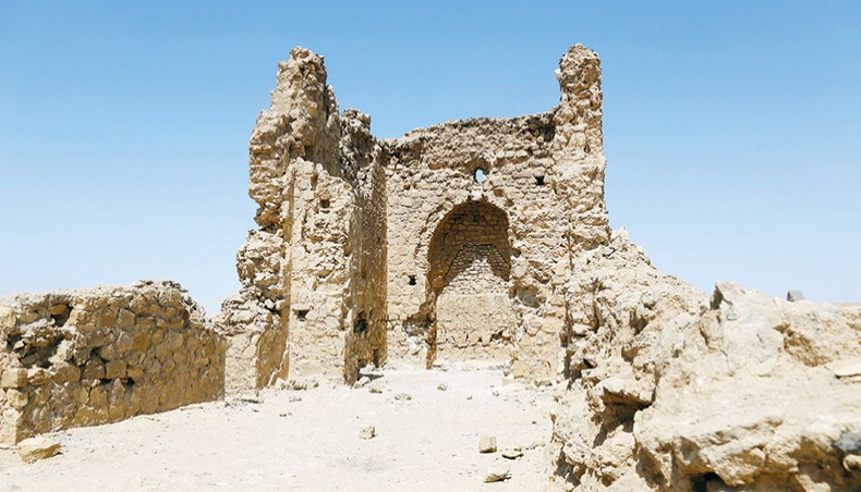 A picture taken on April 25, 2021, shows a view of the Al-Aqiser archeological site in Ain Tamr near Karbala in Iraq, which includes what has been described as one of the oldest eastern Christian churches. — AFP photo