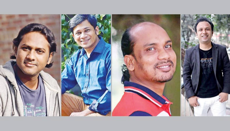 Masud Parvaj, Mojaffor Hossain, Izaz Ahmed Milon and Ranzit Sarker