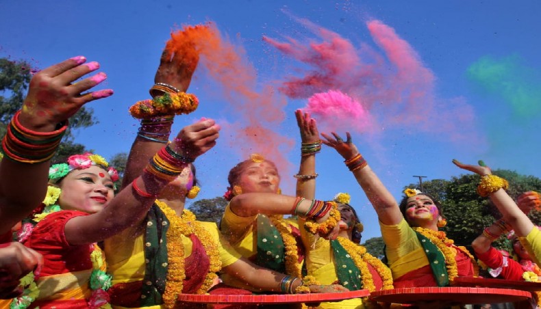 New Age | Bangladesh celebrates Pahela Falgun, Valentine’s Day amid