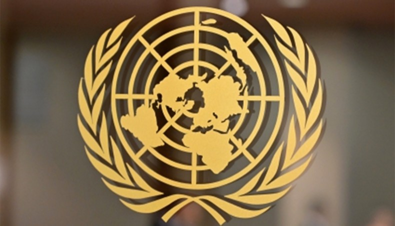 Logo of the United Nations.