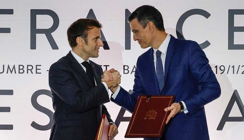 Macron Sanchez In Barcelona To Cement Franco Spanish Ties