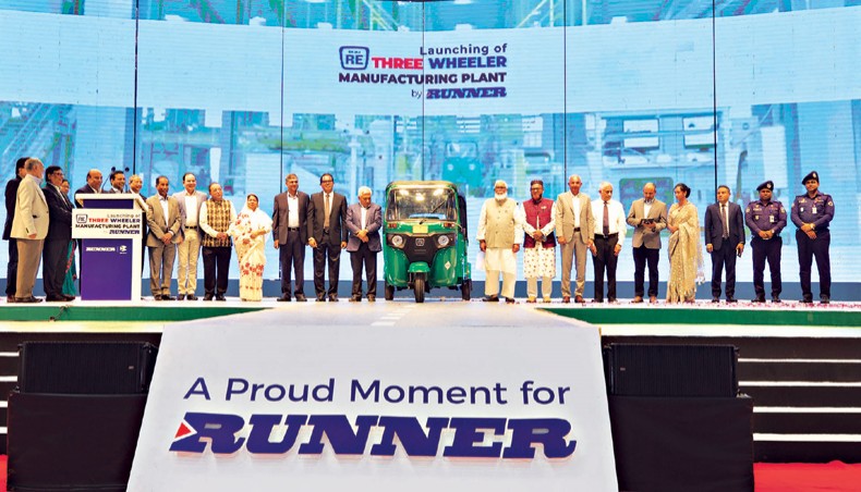 Runner opens three-wheeler manufacturing plant