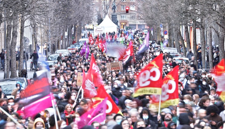France bans rally near parliament as protests flare up