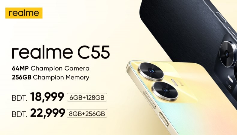 Realme C55 Smartphone (8/256GB) Price in Bangladesh