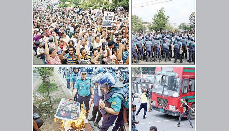 Police foil BNP road march in Dhaka, Rajshahi